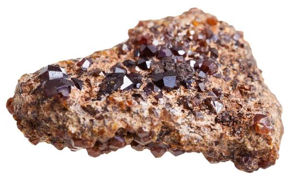 Drusa de cristais de Andradite (Melanite, granada) — Fotografia de Stock