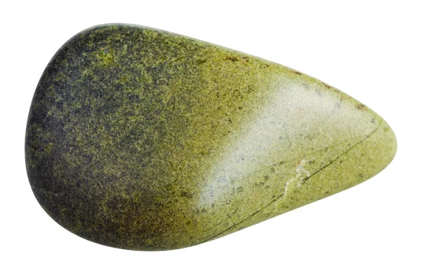 Piedra de gema mineral Epidote derrumbado aislado — Foto de Stock