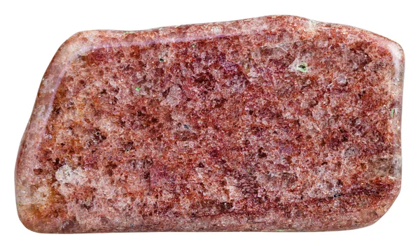 Polished red aventurine mineral gem stone — Stock Photo, Image