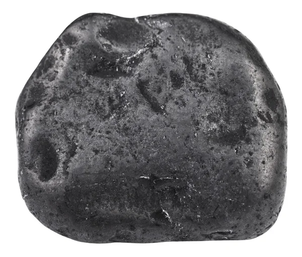 Zuhant shungite ásványi gem stone elszigetelt — Stock Fotó