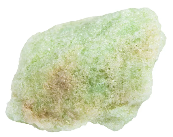 Oblázek lavrovite minerální kámen, samostatný — Stock fotografie