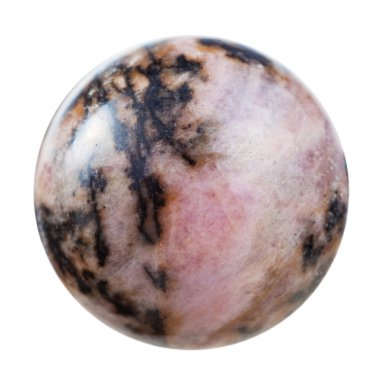 topu rhodonite mineral taş izole