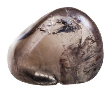 Eskitme dumanlı kuvars mineral taş izole