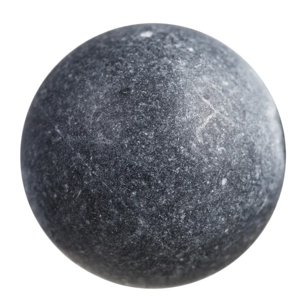 A szürke shungite ásványi kő gömb — Stock Fotó