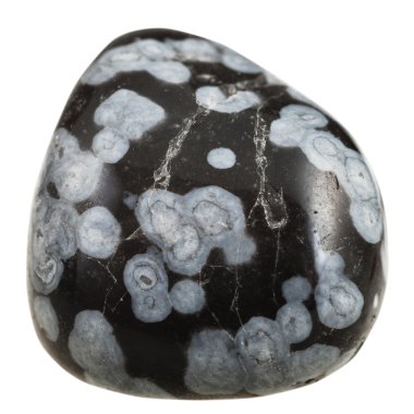 cilalı kar tanesi obsidyen mineral taş