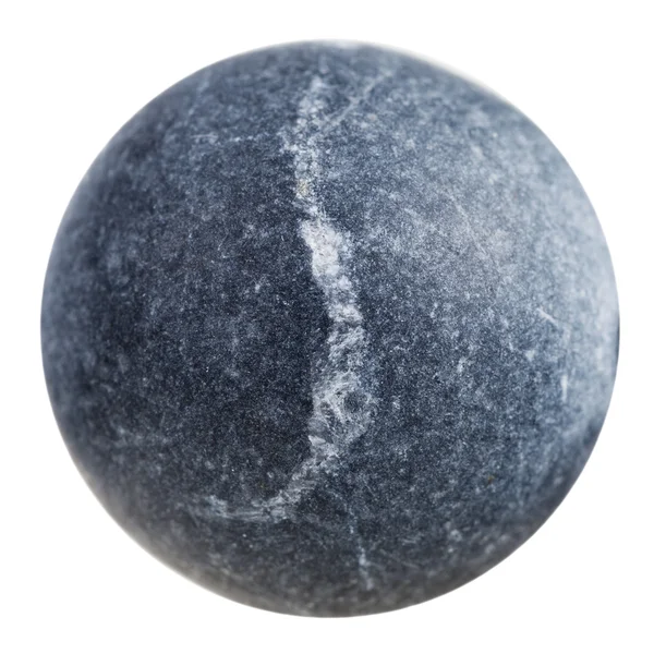 Bal van grijze shungite minerale edelsteen — Stockfoto