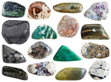 stones - spreushtein, eudialyte, chlorite, etc clipart