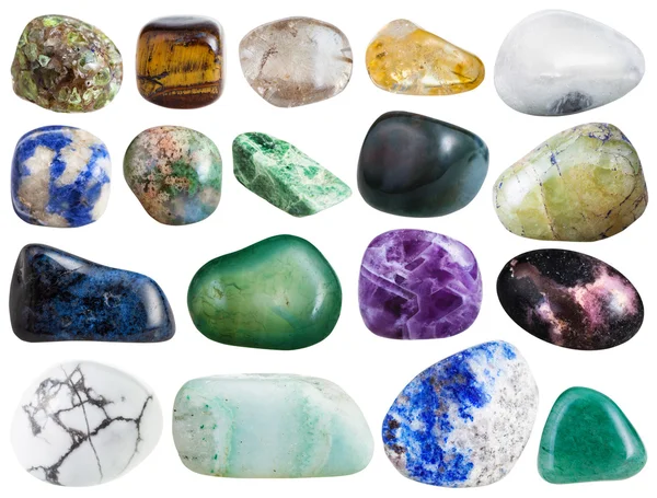 Gemstone howlite, rhinestone, agate, amethyst, etc — Stock Photo, Image