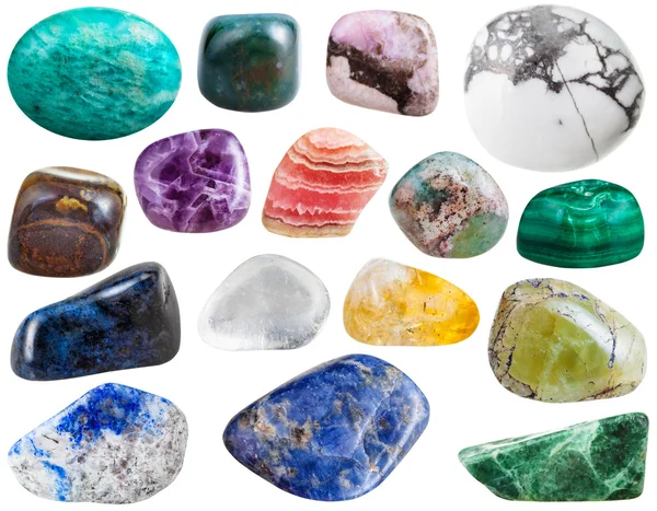 Beryl, Rodokrozit, sodalite, citrin, stb, takarékos — Stock Fotó