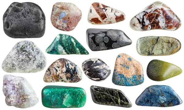 Πέτρες - shungite, porphyrite, διοψίδιος περιοχή, κλπ Φωτογραφία Αρχείου