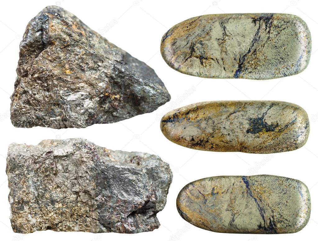 set of Arsenopyrite polished and rock stones