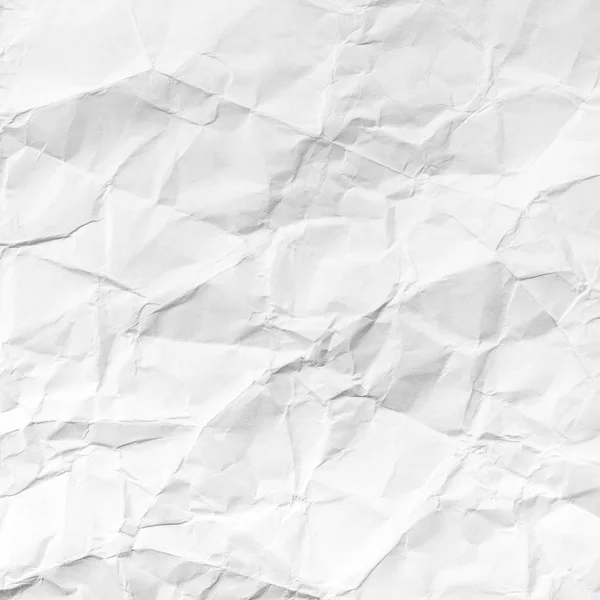 Square background from white crumpled paper — Stock Photo, Image