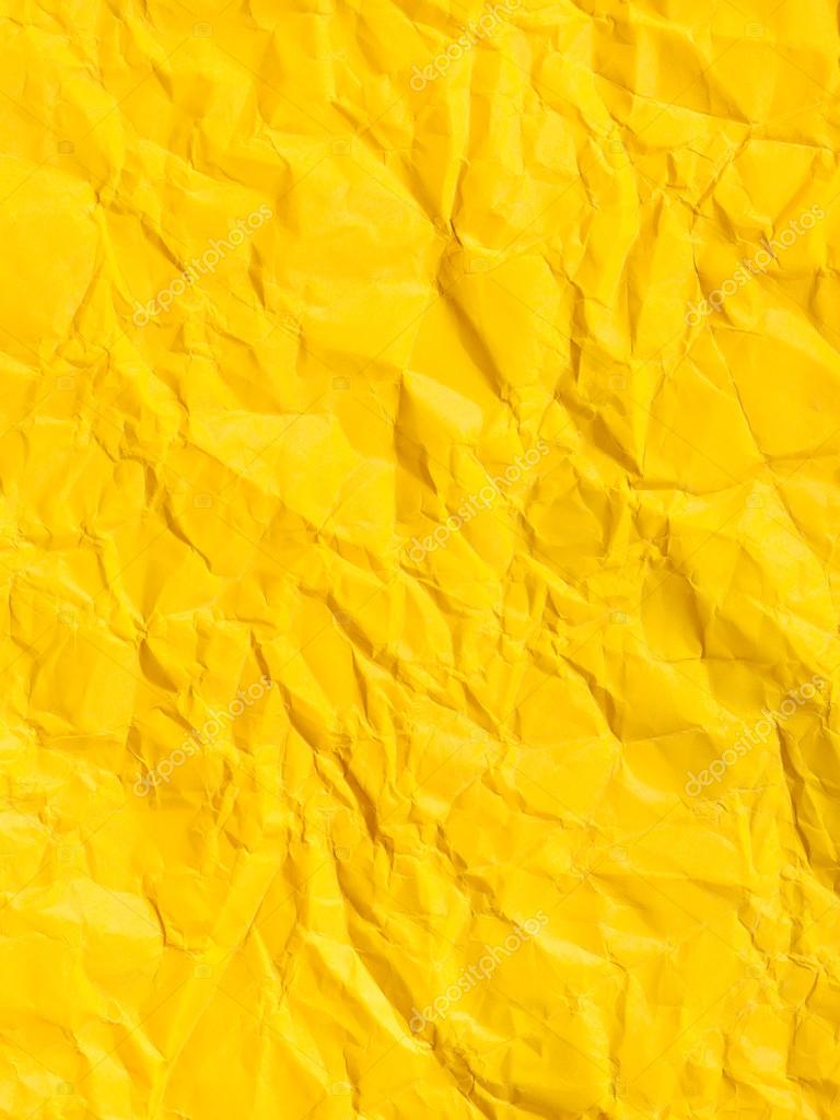 Vertical background from yellow crumpled paper — Stock Photo © vvoennyy