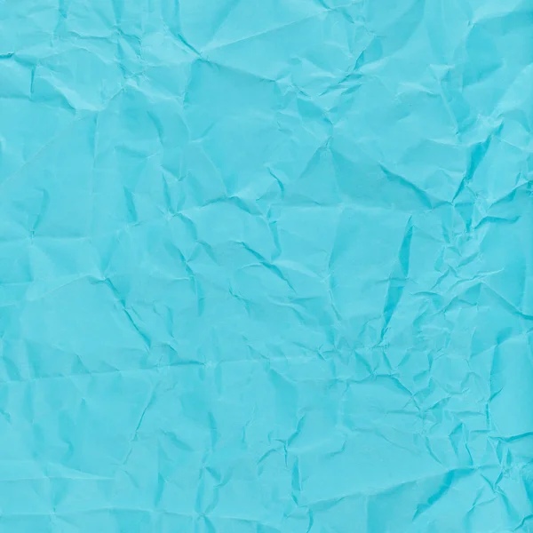 Square background from blue crumpled paper — Stock Photo, Image