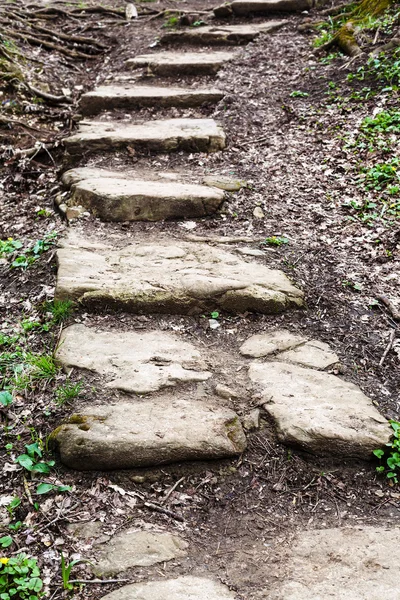 Kamenné schody z rokle — Stock fotografie