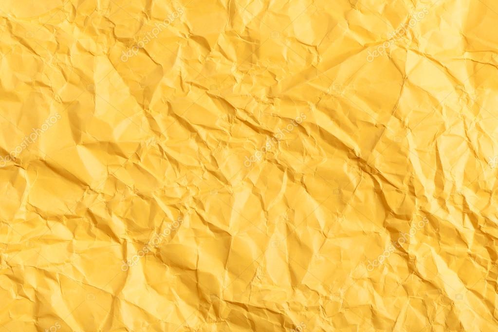 Premium Photo, Gold yellow crumpled paper