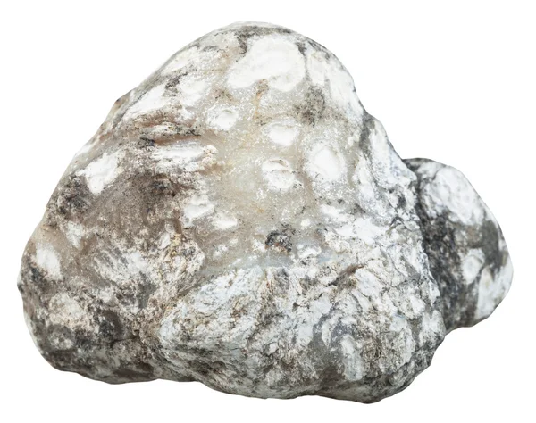 Rots van rauwe cacholong (melkachtig witte opaal) edelsteen — Stockfoto