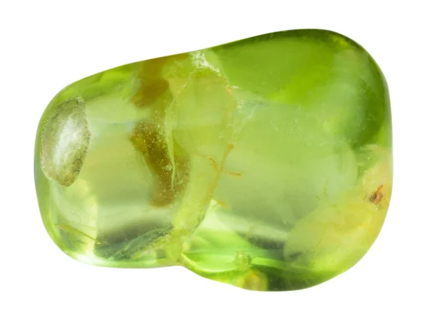 Tumbled peridot ( olivine, Chrysolite) gemstone — Stock Photo, Image