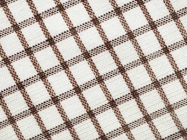 Textiel achtergrond-geruite katoenen stof — Stockfoto