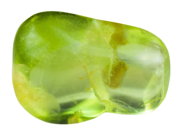 Peridoto lucidato (olivina, crisolite) pietra preziosa — Foto Stock