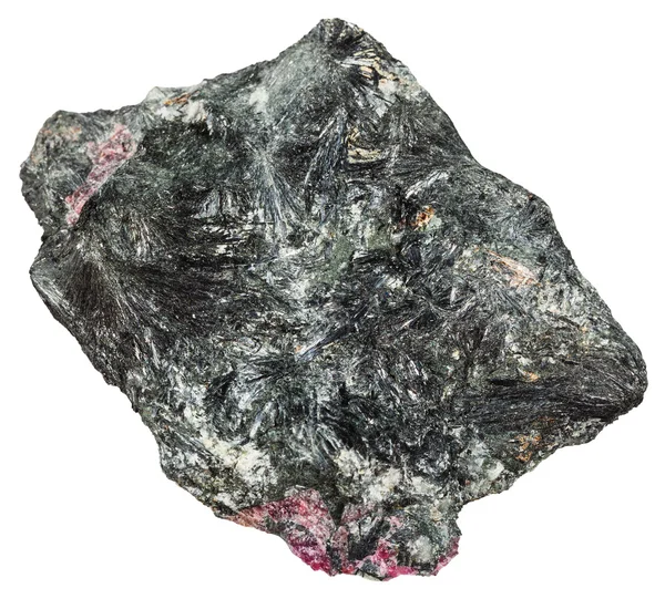 Mineral egirina com cristais Eudialyte rosa — Fotografia de Stock