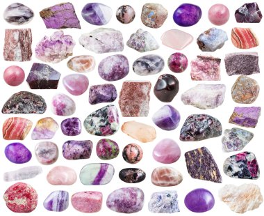 Mor mineral taşlar ve değerli taşlar