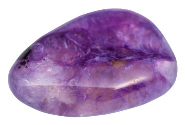 cilalı cabochon izole charoite taş