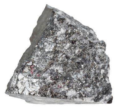 specimen of stibnite (antimonite, antimony ore) clipart