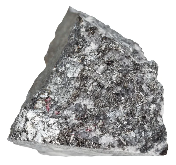 Specimen of stibnite (antimonite, antimony ore) — Stock Photo, Image