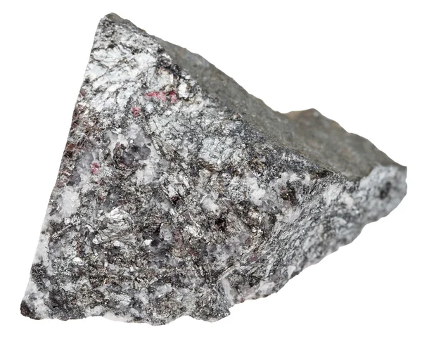 Кусок стибнита (антимонит, руда сурьмы ) — стоковое фото