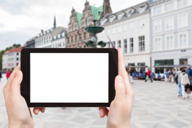 turist fotoğraf Amagertorv merkezi kare