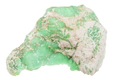 raw Variscite mineral gem stone isolated clipart