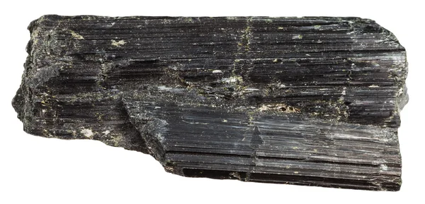 Dark green Aegirine (acmite) crystals isolated — Stock Photo, Image