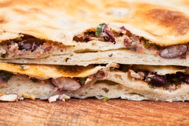 kesme fasulye pasta (Lobiani) yakın kadar dolu