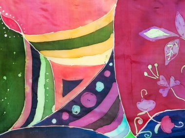 soyut süsleme sıcak Batik tekniği