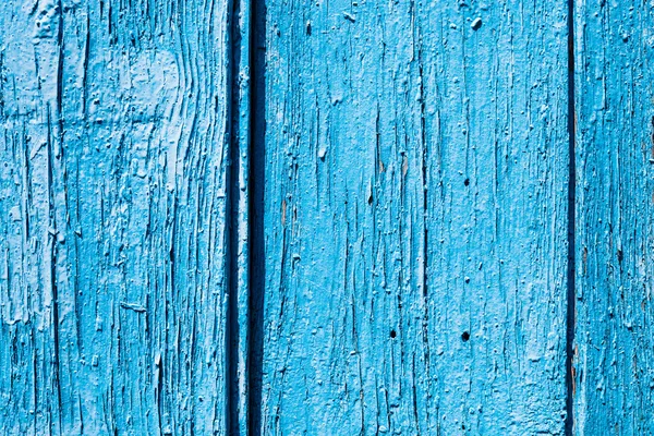 三个老蓝色画木板 — 图库照片