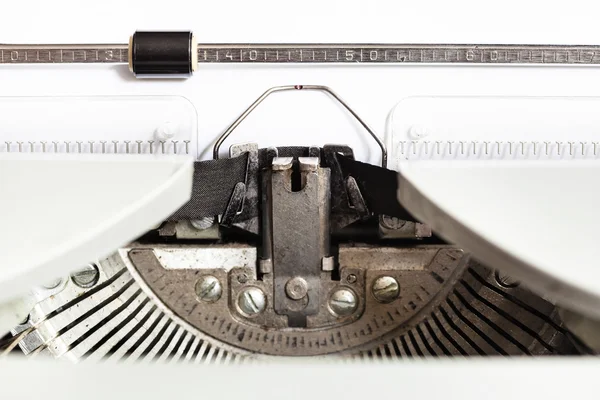Ink ribbon in mechanical typewriter — Stock Photo, Image