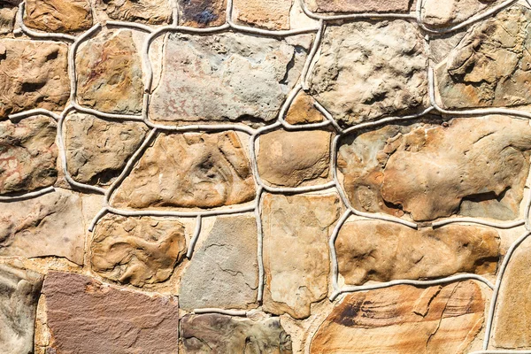Mur extérieur de pierres naturelles — Photo