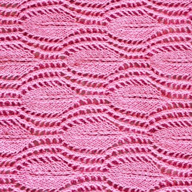 el örgü pembe desen yakın çekim