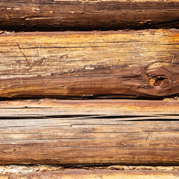 Vigas de roble viejo de la pared de la casa de campo — Foto de Stock