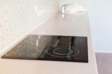 soba yerleşik ve lavabo ile yeni tezgah