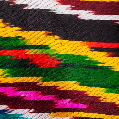 geleneksel Orta Asya süsleme kumaş