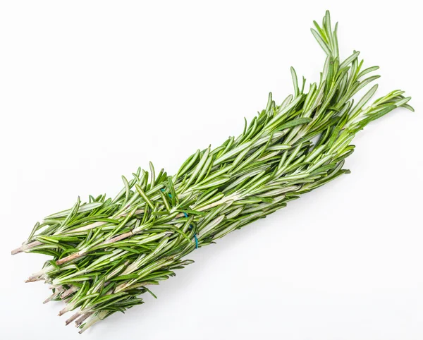 Букет свежей свежей розмариновой травы на белом — стоковое фото