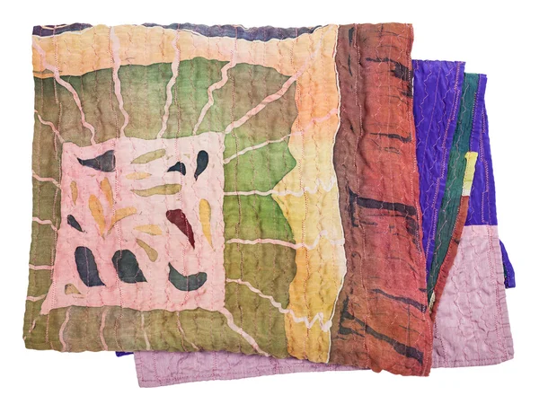 Bufanda cosida de batik de seda pintada apretada —  Fotos de Stock
