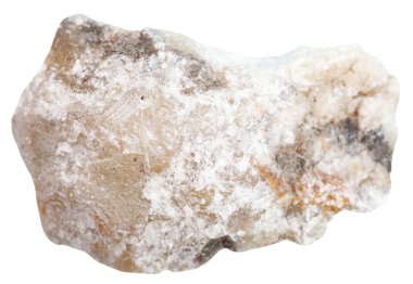 Beyaz üzerine izole talk çakıl