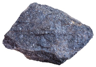 Chromite rock (chromium ore) isolated clipart
