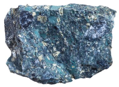 Kimberlite stone isolated on white background clipart