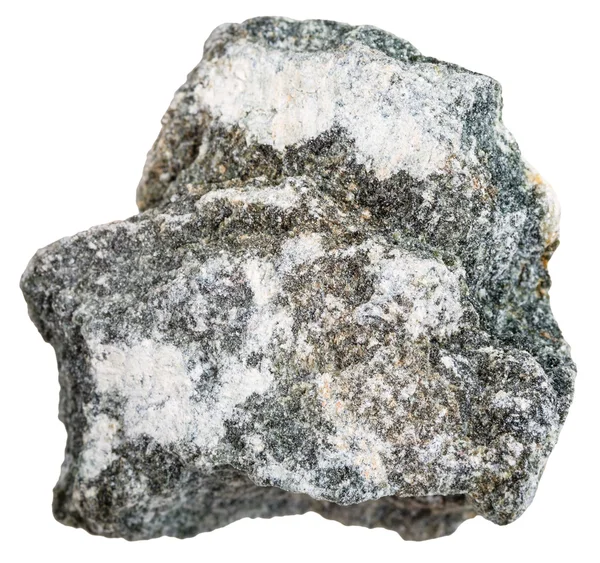 Pietra ollare (steatite, soaprock) minerale isolato — Foto Stock