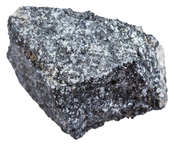 Természetes Amphibolite kő izolált fehér — Stock Fotó