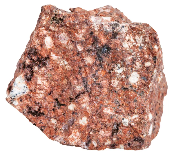 Rode daciet minerale geïsoleerd op wit — Stockfoto